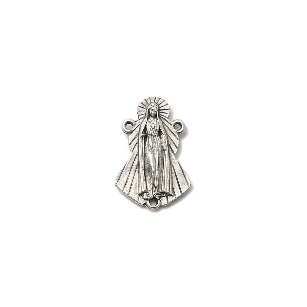Merciful Jesus Divine Mercy Agate & Mother-of-Pearl Rosary - Image 5