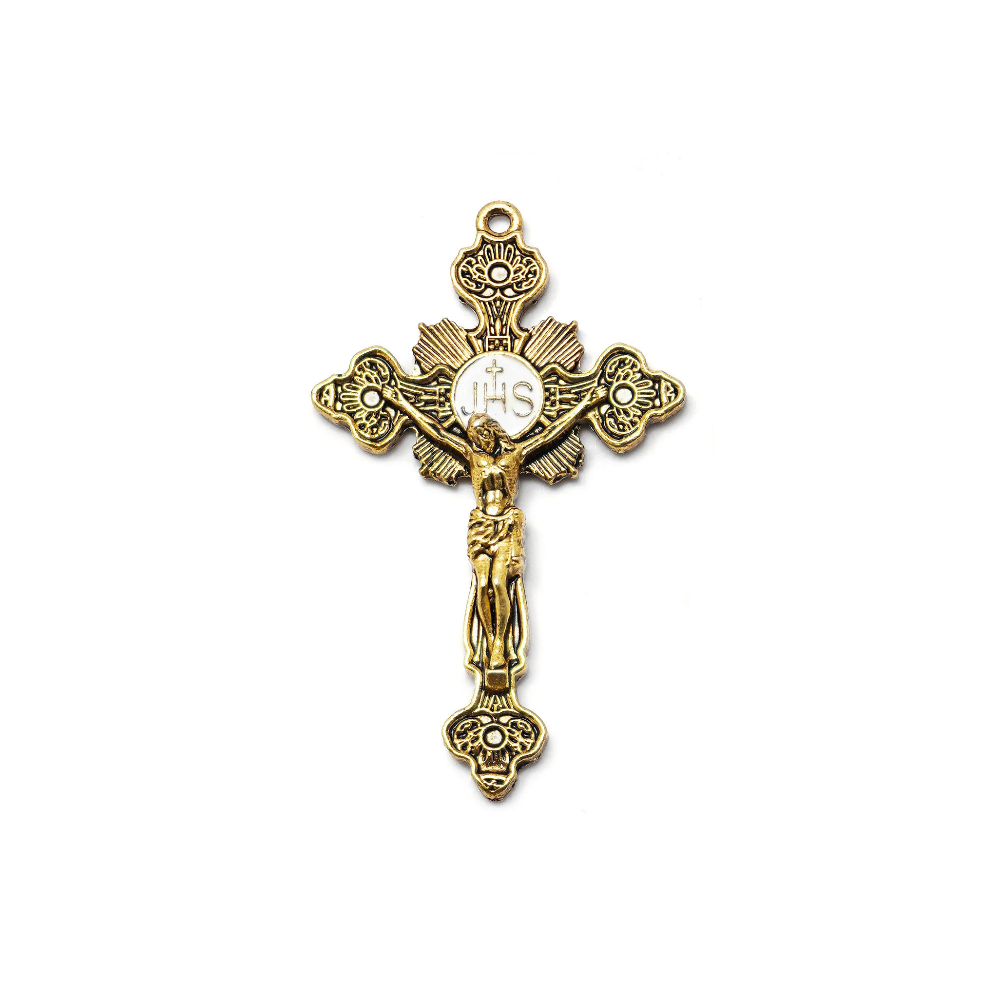 Holy Communion Eucharistic Rosary in Gold Plated - Image 2