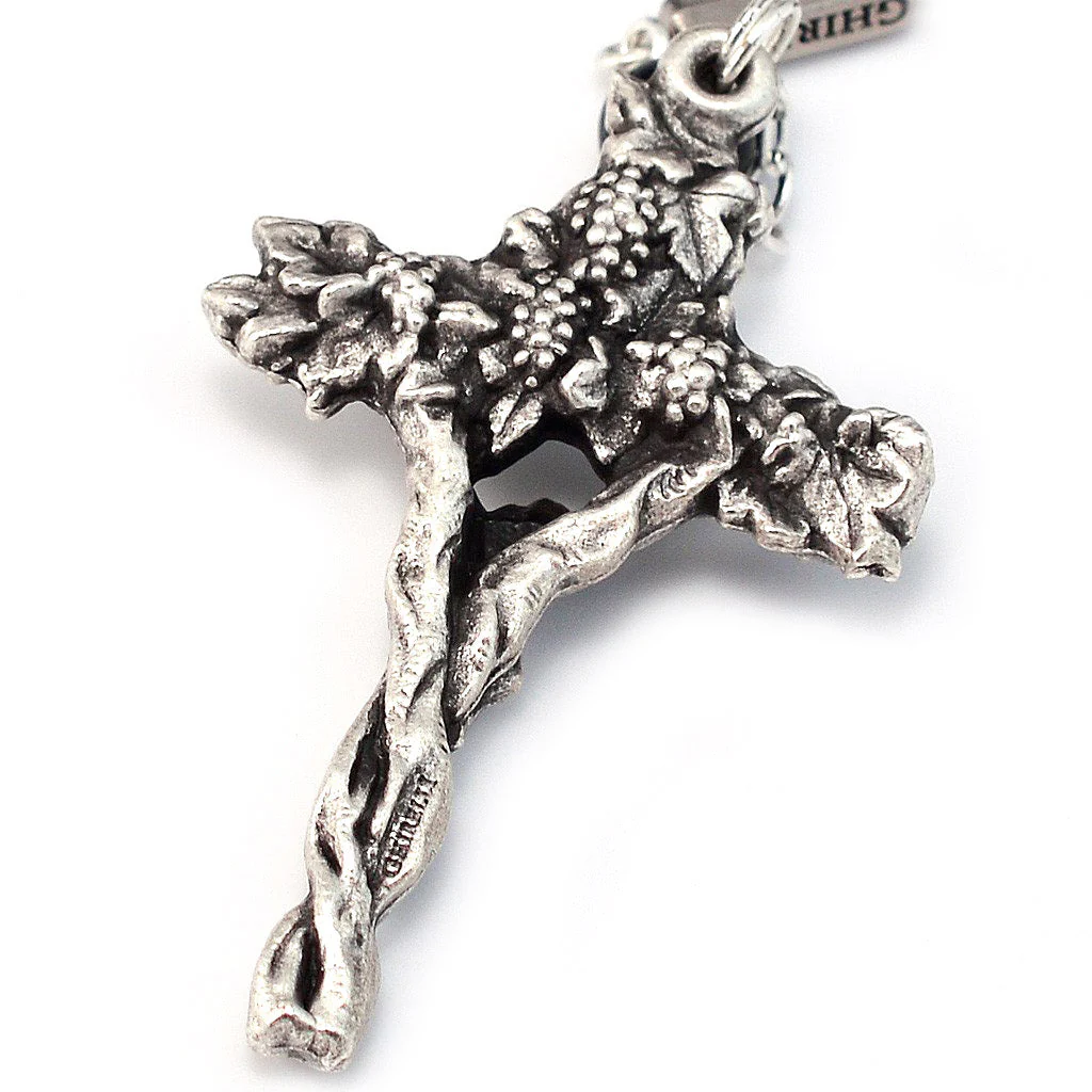Holy Communion Vine & Branches White & Silver Vine Rosary - Image 3
