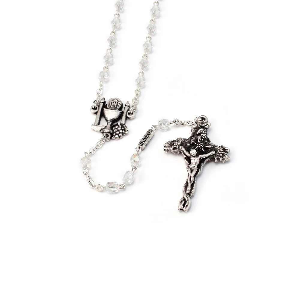 Holy Communion Vine & Branches Faceted Rosary