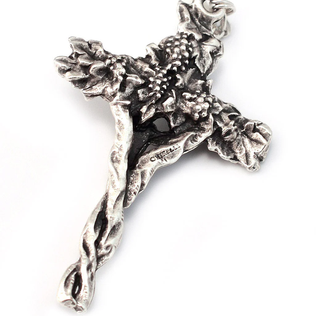 Holy Communion Vine & Branches Black & Silver Rosary - Image 3