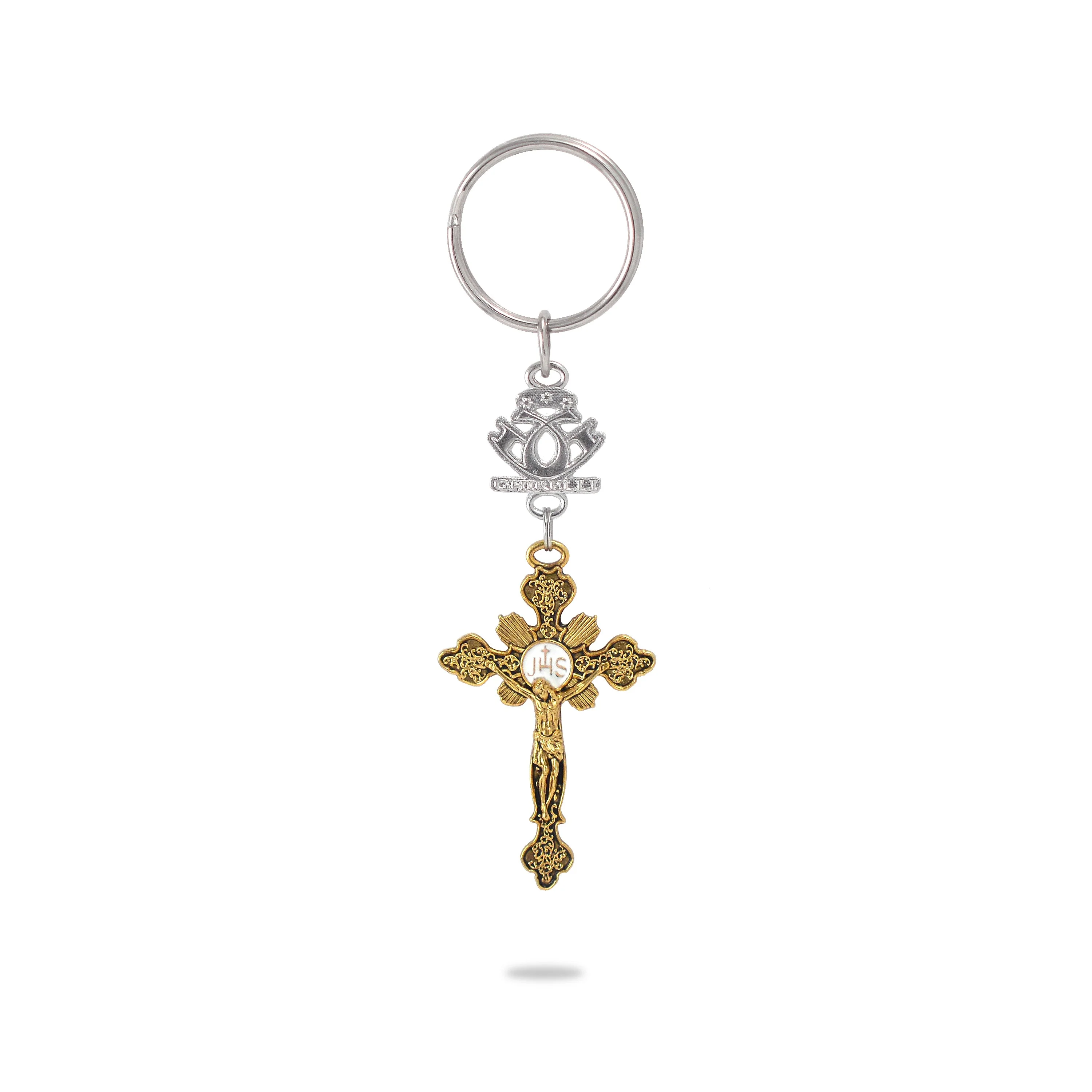 KEY CHAIN - EUCHARISTIC OSTENSORY CRUCIFIX