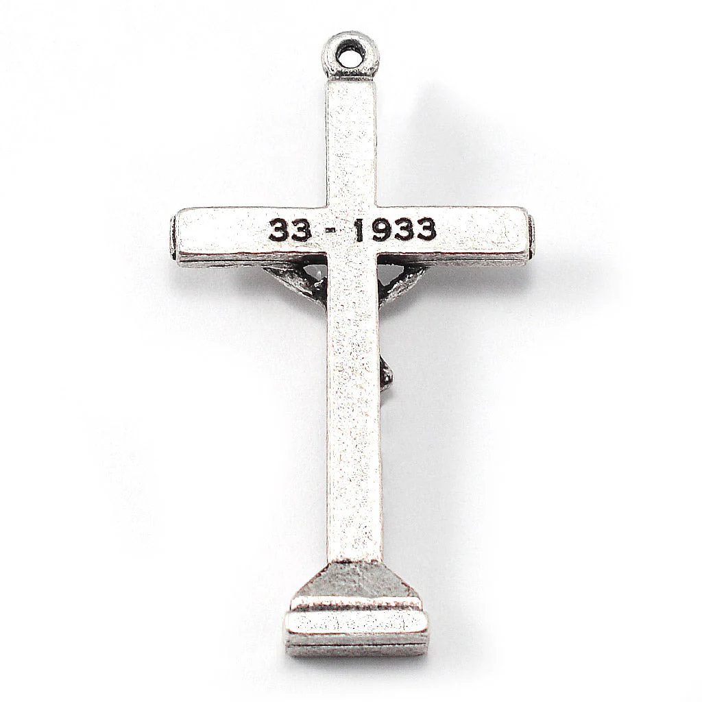 Medjugorje Queen of Peace Rosary, Black Crystal - Image 3