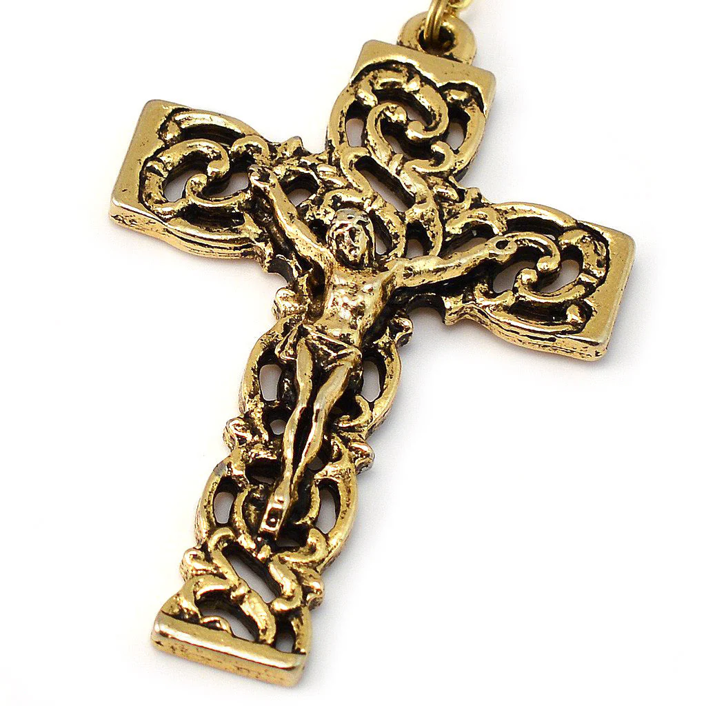 Miraculous Medal Floral Glass Rosary - Image 2