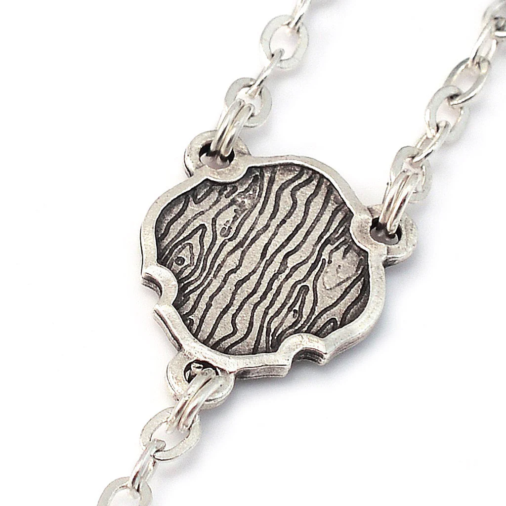 Saint Joseph Black & Silver Rosary - Image 4
