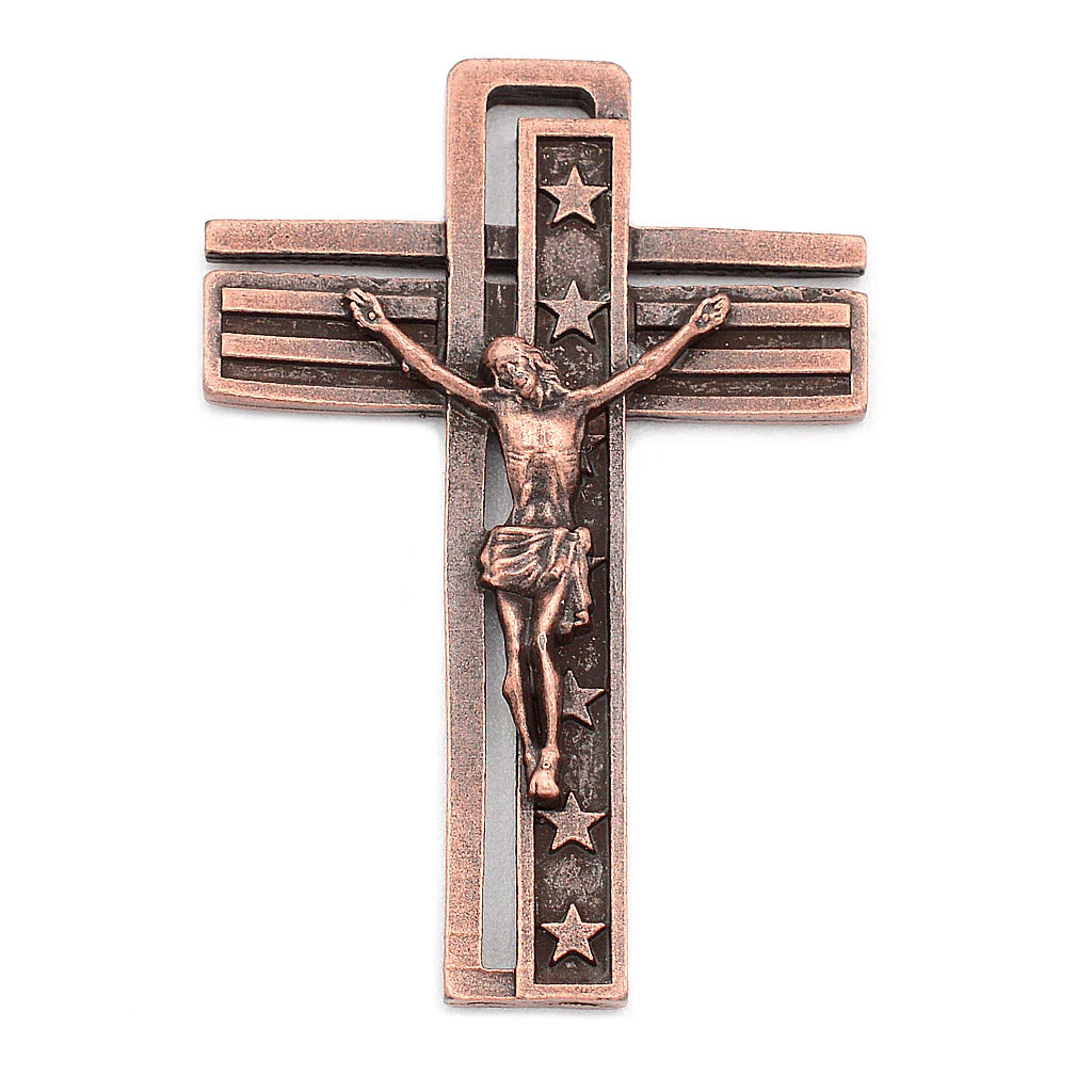 The USA Rosary in Copper with Blue Glass - Image 2