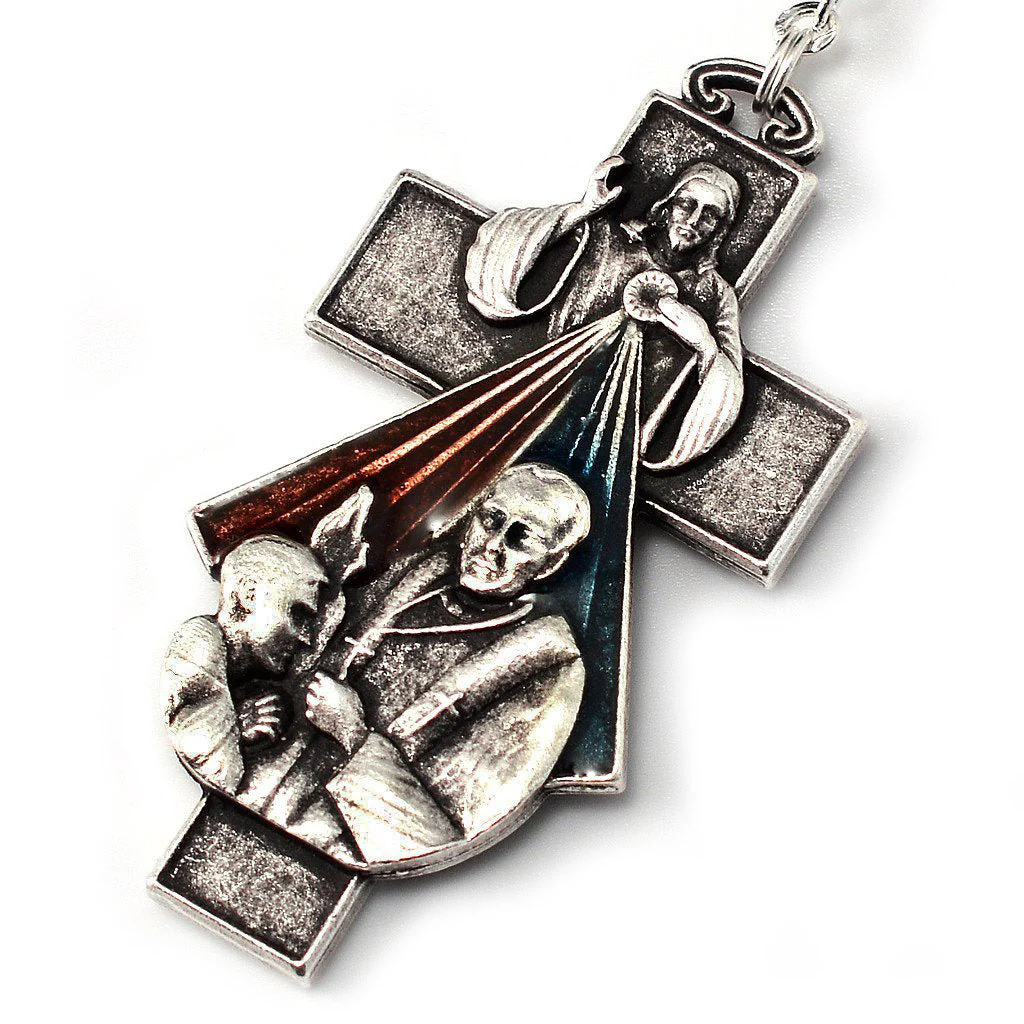 Penance and Mercy Rosary with Bohemian Glass - Image 2
